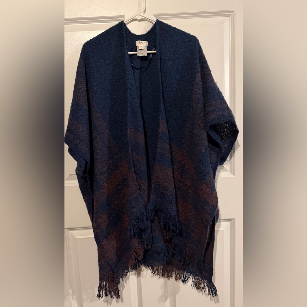 Style & Co. Open-Front Fringe-Trim Kimono - One Size